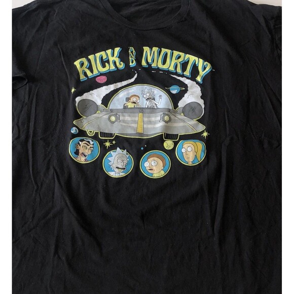 Rick And Morty Black Mens Short Sleeve T-shirt Size 3XL - Picture 4 of 12